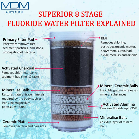 20L Water Purifier Dispenser with 1 Fluoride Filter & mafian stone