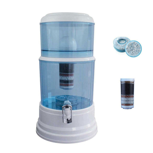 20L Water Purifier Dispenser with 1 Fluoride Filter & mafian stone