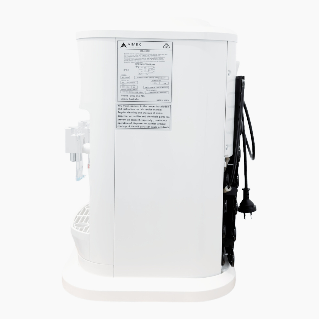 Aimex Premium Benchtop Water Cooler Hot & Cold with LG Compressor White Finish - MDMAustralian