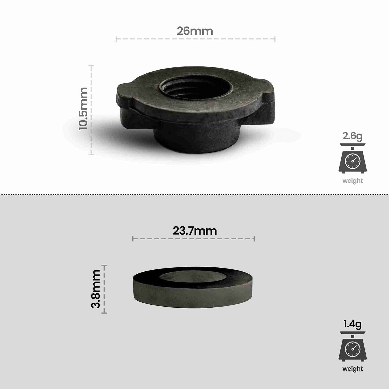 Phoenix Gravity Wingnuts & Washers