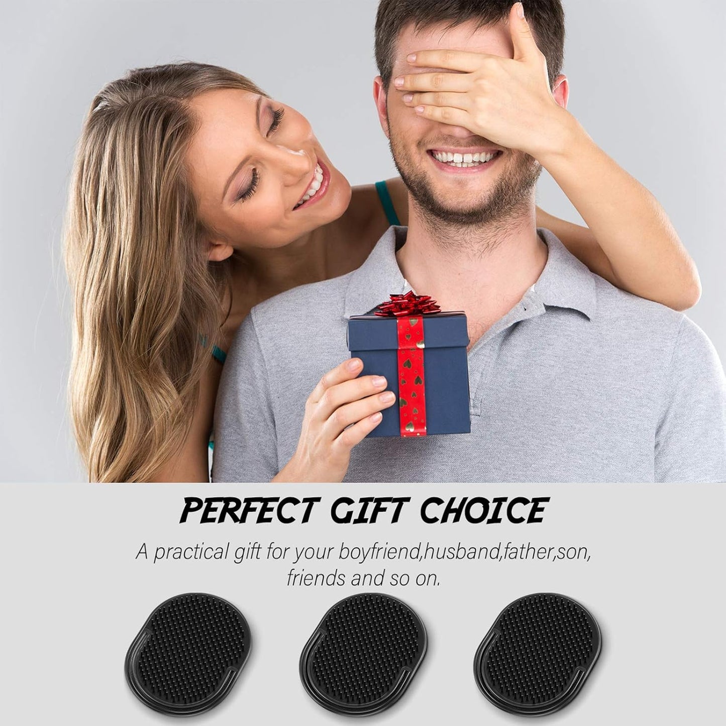 6 Pieces Pocket Palm Combs Pocket Brush, Shampoo Brushes, Scalp Massager Hair Brush Comb for Men Travel