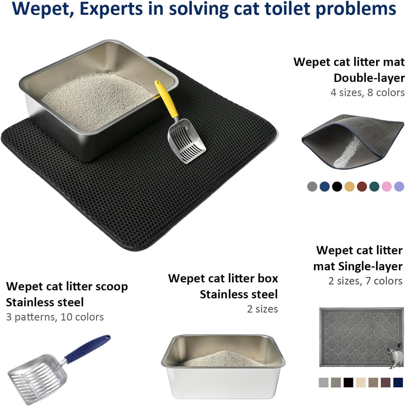 Premium Cat Litter Box and Shovel Set