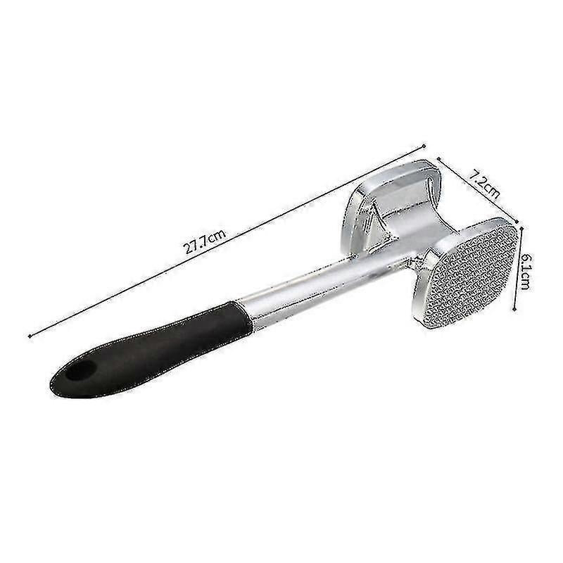 Large Meat Tenderizer - Stainless Steel Mallet for Beef & Chicken