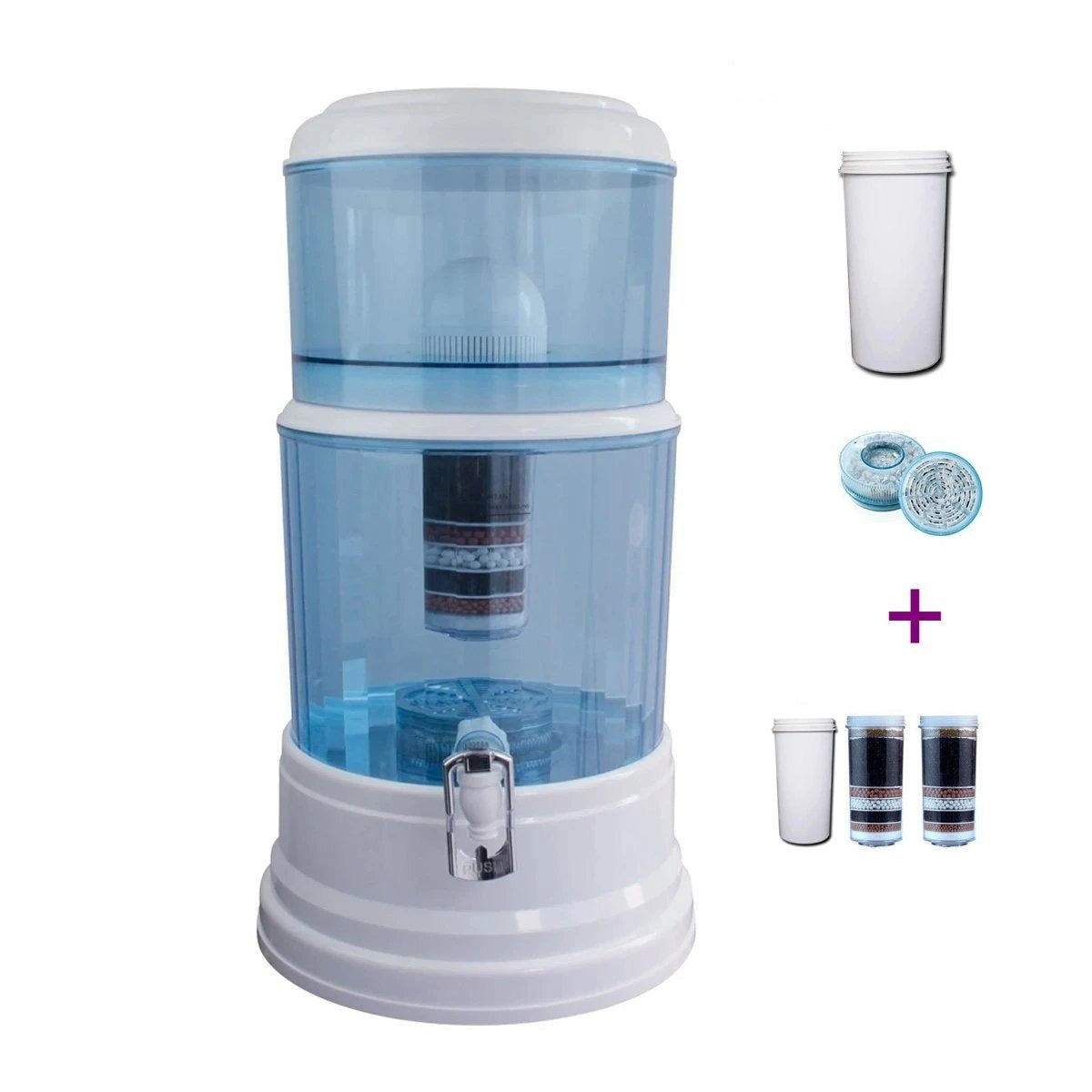 Aimex MDM Water Purifier 20L Dispenser + 8 Stage Water Filter + Free One White Filter - MDMAustralian