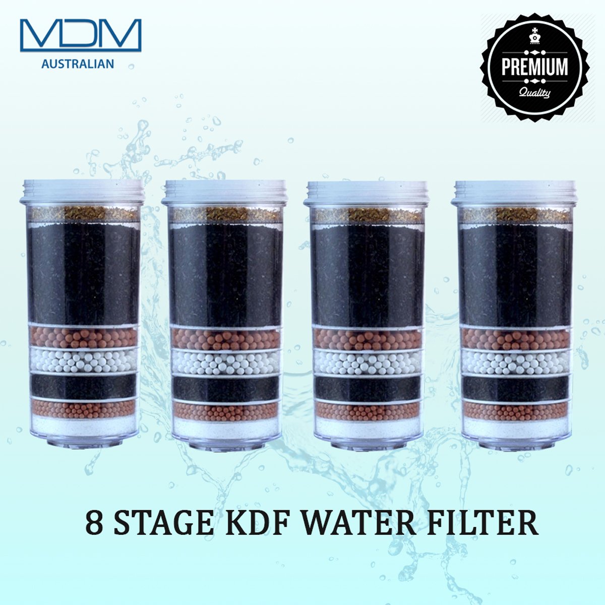 Aimex Water Filter 8 Stage Cartridge Activated Charcoal Ceramic Replacement Filter - MDMAustralian