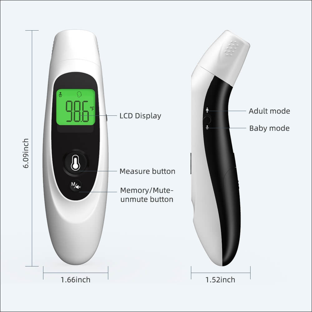 Forehead Digital Ear Thermometer Non-Touch for Children, Baby & Parents ARTG TGA - MDMAustralian