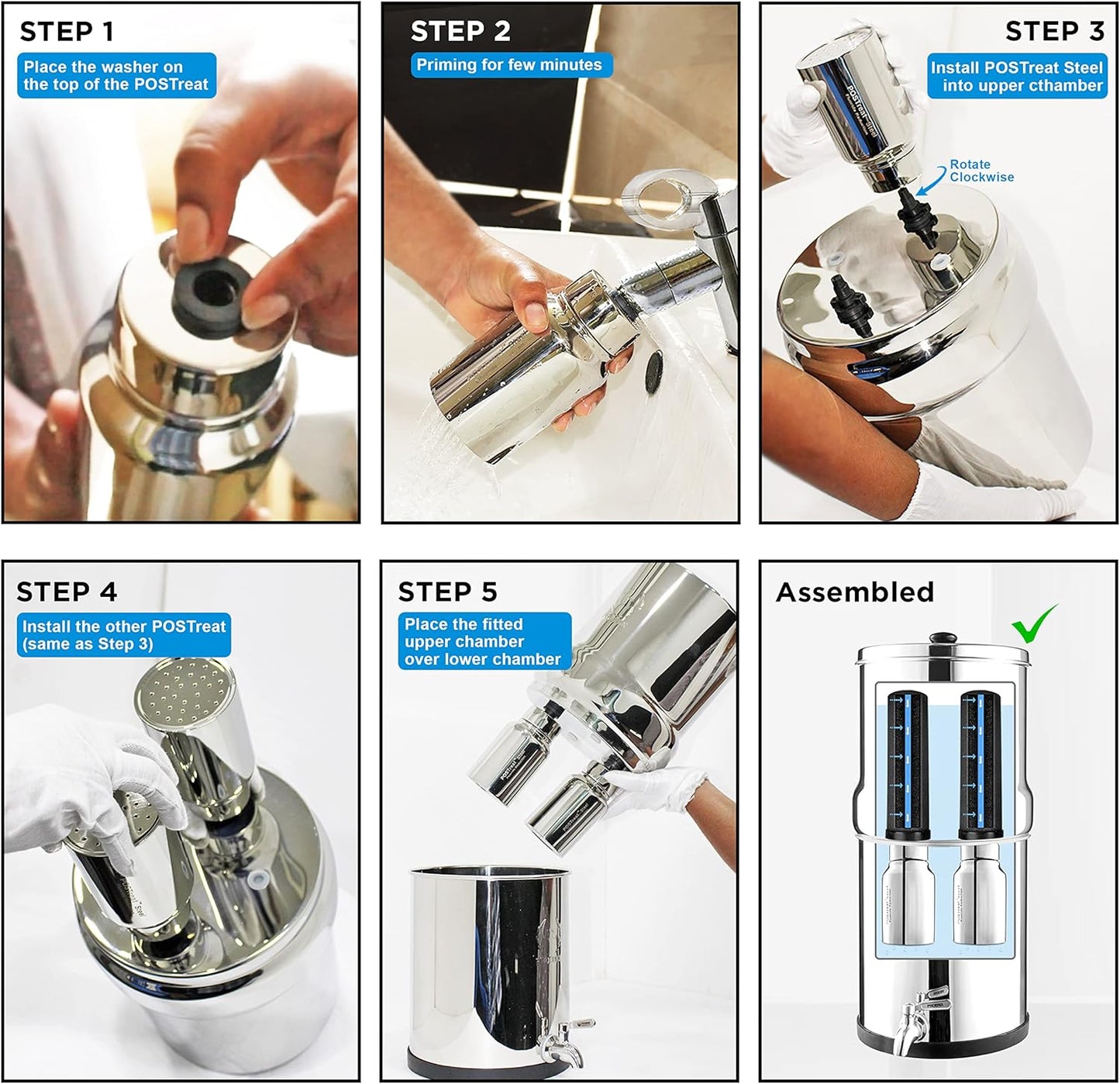 POSTreat™ Steel Fluoride & Arsenic Reduction Filter Elements