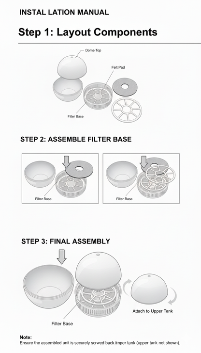 Aimex Australia Felt Pads For Plastic Dome X 2