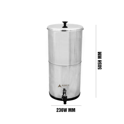 AIMEX WATER SS 304 GRAVITY MULTI STAGE PURIFIER 8 STAGE WHITE FILTER - MDMAustralian