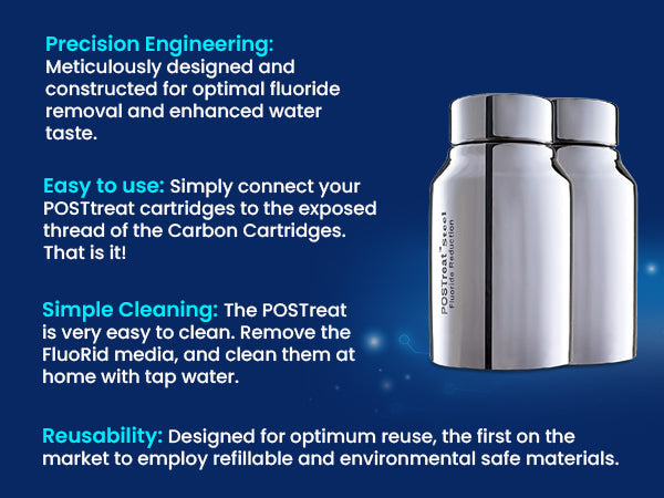 POSTreat™ Steel Fluoride & Arsenic Reduction Filter Elements