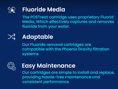 POSTreat™ Steel Fluoride & Arsenic Reduction Filter Elements