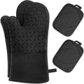 Oven Mitts - 4-piece - Professional Oven Gloves - Practical Pot Holders - Cooking Gloves - Heat Resistant - MDM Australian