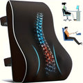 1 Lumbar Support Pillow for Lower Back and Posture - Memory Foam Cushion with Adjustable Strap, Breathable - MDM Australian