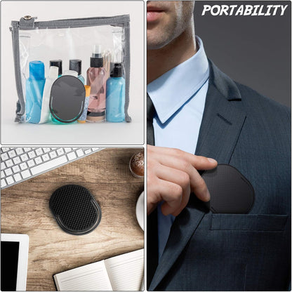 6 Pieces Pocket Palm Combs Pocket Brush, Shampoo Brushes, Scalp Massager Hair Brush Comb for Men Travel
