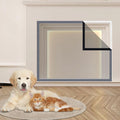Fireplace Screen Mesh Cover, Magnetic Fireplace Cover Baby Proof Barrier Guard Pet Proof with Magic Tape, Fireplace Doors Mes