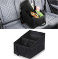 Car Seat Organizer, Foldable Car Storage Organizer with 4 Cup Holders, Rear & Front Seat Storage Bags, Black - MDM Australian