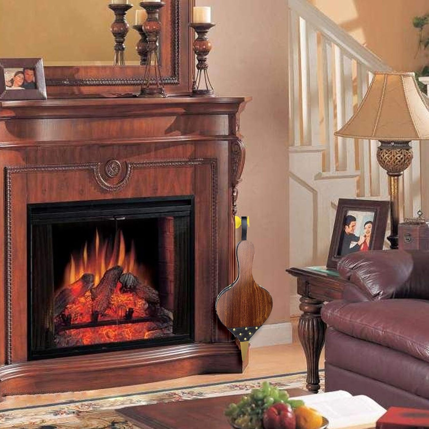 17" x 7.5" Fireplace Wood Bellows Fireplace Bellows Outdoors Barbeque Grill Chimney Hand Bellow Wood Bellows
