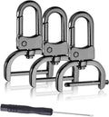 6 Pack 1 Inch Detachable Snap Hook Swivel Clasp, Metal Lobster Claw Clips Clasp with Screwdriver for - MDM Australian