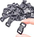 CooBigo 100 Pack 3/8 Inch Curved Contoured Paracord Bracelet Clips Plastic Quick Side Release Buckles for - MDM Australian