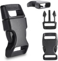 CooBigo 30 Pack 5/8 Inch Curved Paracord Bracelet Clip, Plastic Side Release Buckles for Parachute 550 Cord - MDM Australian