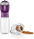 Portable Dog Water Bottle with Food Container, 19 OZ + 6 OZ, Leak Proof Puppy Water Dispenser with Drinking - MDM Australian