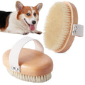 Soft Boar Bristle Pet Palm Brush for Short Haired Dogs and Cats with Band, Reduce Shedding, Ergonomic Dog - MDM Australian