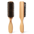 Boar Bristle Hair Brush for Men - Slick Back Hair Brush - Mens Hairbrush with Stiff Bristles & Wooden - MDM Australian