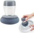 Dish Brh with Soap Dispenser, Soap Dispensing Dish Brh - with PET/Steel Wire Bristles, Kitchen Scrub Brh for - MDM Australian