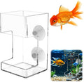 No Mess Aquarium Feeder, 2026 New Acrylic Clear Fish Tank Feeder with Suction Cup, Preventing Food - MDM Australian