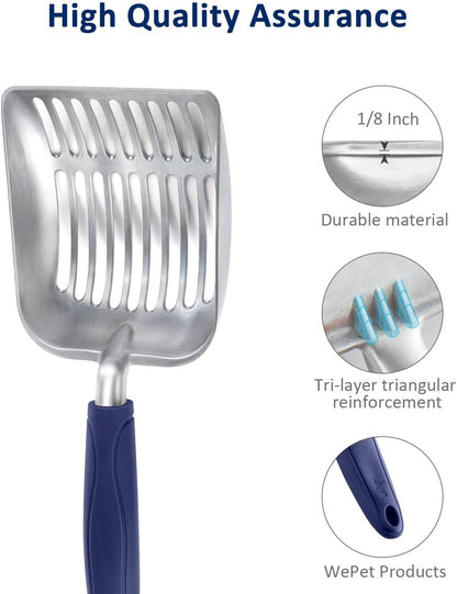 Dual Size Cat Litter Scooper Combo Set for Easy Cleanup