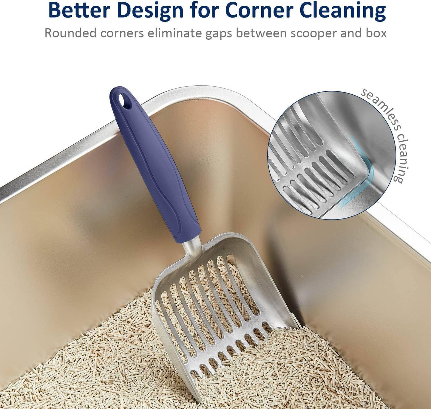 Dual Size Cat Litter Scooper Combo Set for Easy Cleanup