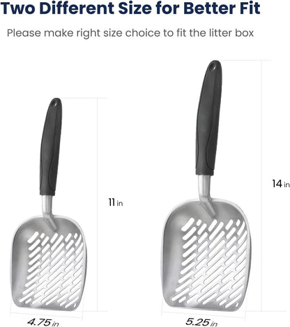 Dual Size Cat Litter Scooper Combo Set for Easy Cleanup