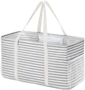 Extra Large Tote Bag, Reable Grocery Bags with Metal Wire Frame and Handles, Standing Utility Foldable - MDM Australian