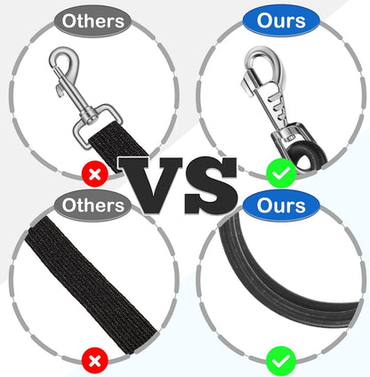 4 Pack Bungee Cross Ties Set Horse Trailer Tie Straps Bulk Cords with Snaps for Accessories, 36 Inch Long (Black) Black -