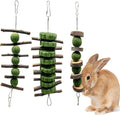 BallHull 3 Pcs Bunny Teeth Grinding Chew Toys, Apple Branch Chewing Sticks with Grass Ball and Grass Cake - MDM Australian