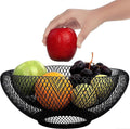 Fruit Bowl Black Fruit Basket Metal Bowl Black Metal Basket Decorative Bowl Black Fruit Bowl Modern Fruit - MDM Australian