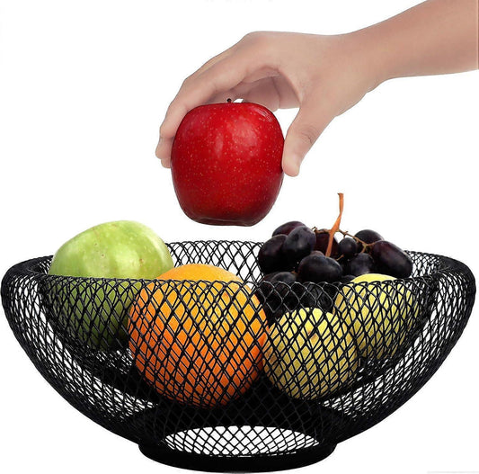 Fruit Bowl Black Fruit Basket Metal Bowl Black Metal Basket Decorative Bowl Black Fruit Bowl Modern Fruit Bowl Fruit Basket