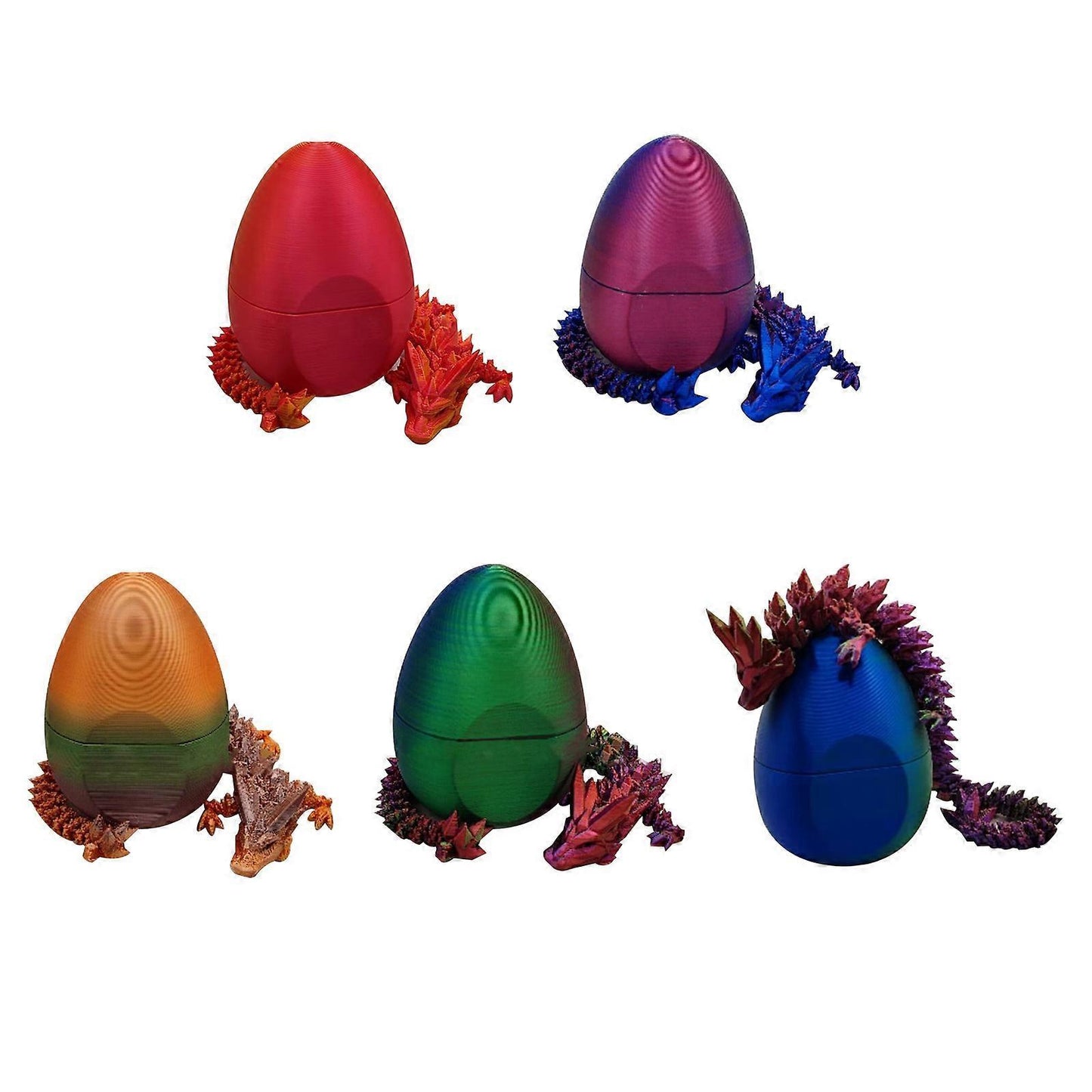 Brand New Surprise Dragon Egg 3D Printed Flexible Dragon-Articulated Dragon Egg Fidget Toy