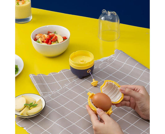 Manual Egg Puller Convenient ABS Simple Operation Mix Yolk Egg Mixer Home Decor -Yellow