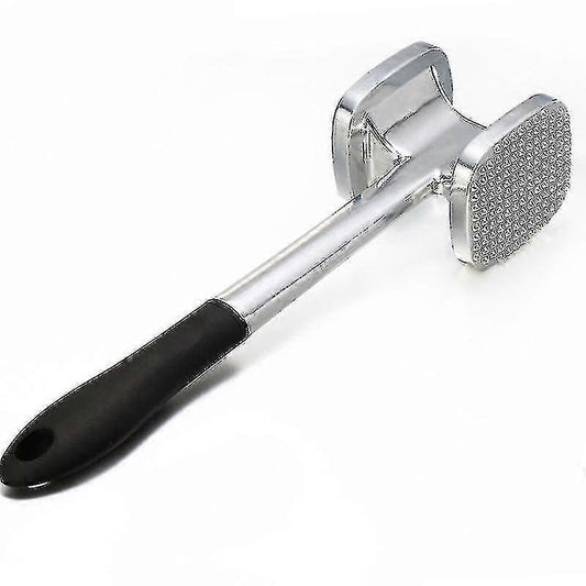 Large Meat Tenderizer - Stainless Steel Mallet for Beef & Chicken
