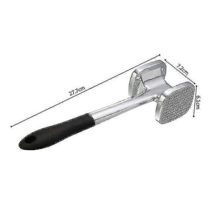 Large Meat Tenderizer - Stainless Steel Mallet for Beef & Chicken