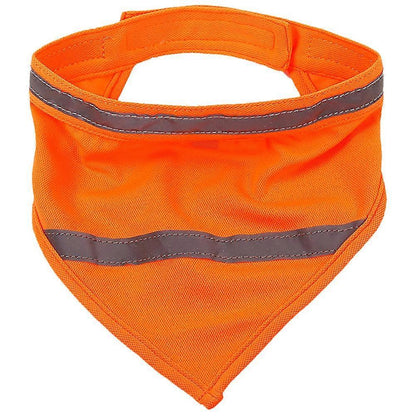 Reflective Dog Scarf, Reusable Polyester Dog Bandana Outdoor Gear - Size L