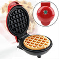Mini Waffle Maker - Nonstick Round Red Waffle Machine for Parties, Babies & Holiday Treats - MDM Australian