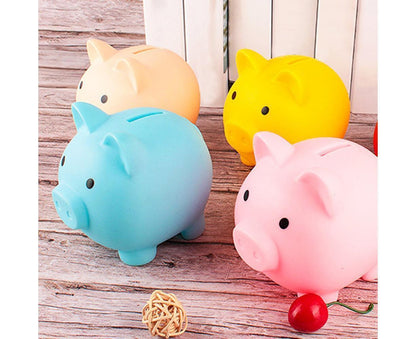 Christmas Cartoon Pig Shaped Money Saving Box Bank Coins Storage Case Home Decor-Yellow L