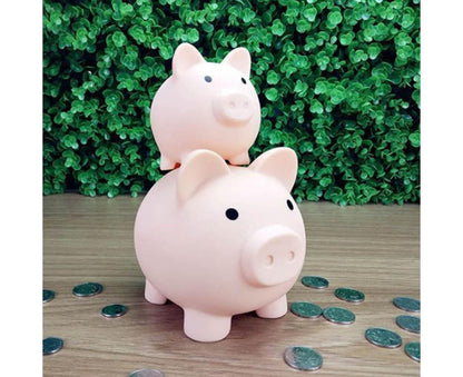 Christmas Cartoon Pig Shaped Money Saving Box Bank Coins Storage Case Home Decor-Yellow L