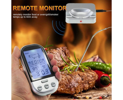 Digital Meat Thermometer - Wireless Remote - Waterproof