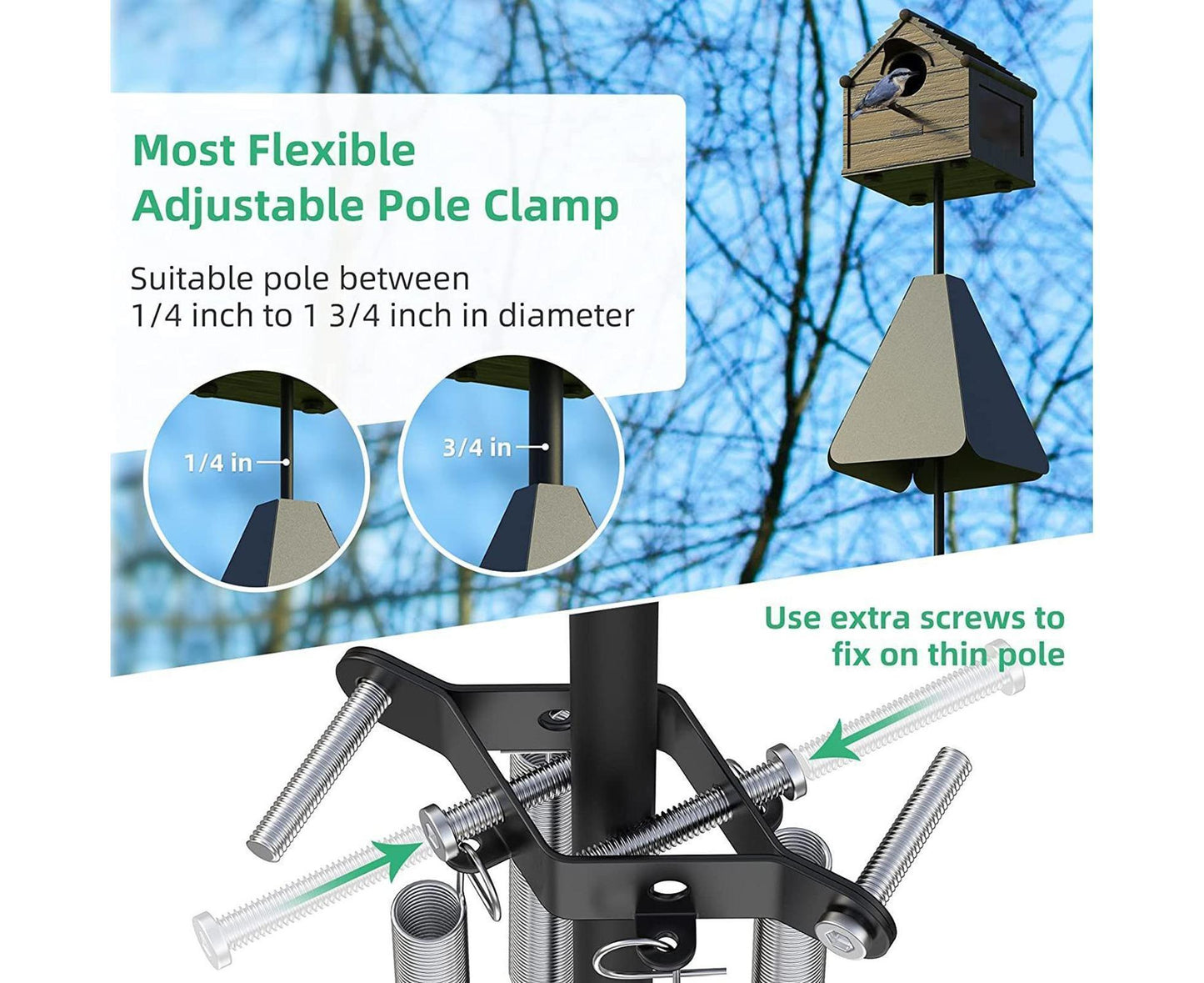 Squirrel Baffle Smooth Surface Bird Feeder Guard - A