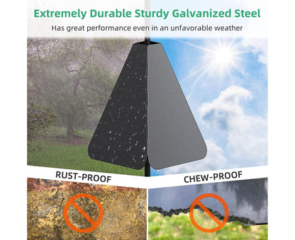 Squirrel Baffle Smooth Surface Bird Feeder Guard - A