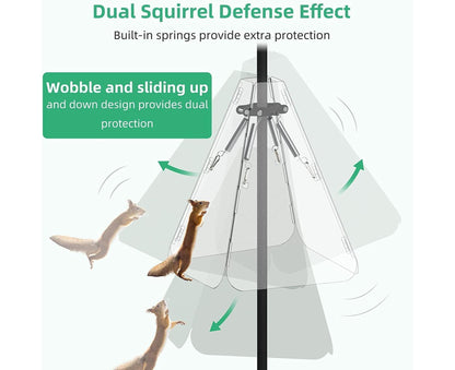 Squirrel Baffle Smooth Surface Bird Feeder Guard - A