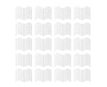 20Pcs Border Fence Walkway Landscape Edging - White - MDM Australian